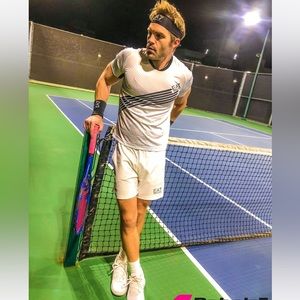 emporio armani ea7 tennis shirt shorts and headband wristbands